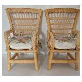 American Girl Doll Samantha Wicker Table & Chairs Set / American Girl Doll Samantha Birthday Wicker Table & Chairs Set