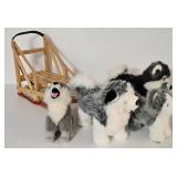 American Girl Doll Wood Dog Sled Plus and American Girl Doll Husky Figurine