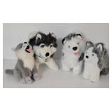 American Girl Doll Wood Dog Sled Plus and American Girl Doll Husky Figurine