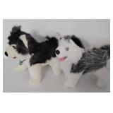 American Girl Doll Wood Dog Sled Plus and American Girl Doll Husky Figurine