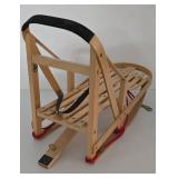 American Girl Doll Wood Dog Sled Plus and American Girl Doll Husky Figurine