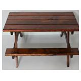Wooden Doll Picnic Table