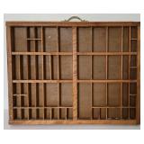 Vintage Wooden Letter Press Tray