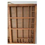 Vintage Wooden Letter Press Tray