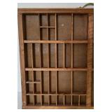 Vintage Wooden Letter Press Tray