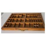 Vintage Wooden Letter Press Tray