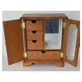 Wooden Jewelry Box/Doll Armoire Plus Doll Dress Form