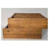 Pair of Oak Display Racks