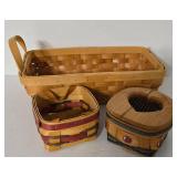 Large Collection of Longaberger and Other Baskets