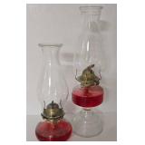 Pair of Vintage Oil Lamps