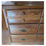 Vintage Mirrored Wood Dresser