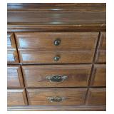 Vintage Mirrored Wood Dresser