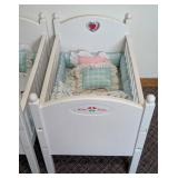 Pair of American Girl Bitty Baby Cribs