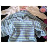 American Girl Bitty Baby Doll Clothing and Wicker Storage Box