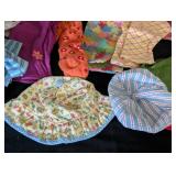 American Girl Bitty Baby Doll Clothing and Wicker Storage Box