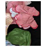 American Girl Bitty Baby Doll Clothing and Wicker Storage Box