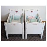 Pair of American Girl Bitty Baby Cribs