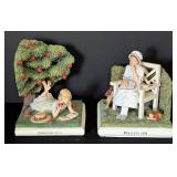 American Girl Doll Felicity and Kirsten Bookends