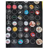 Pair of American Girl Doll Grin Pin Banners and Many Grin Pins