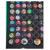 Pair of American Girl Doll Grin Pin Banners and Many Grin Pins