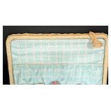 American Girl Bitty Baby Doll Clothing and Wicker Storage Box