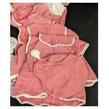 American Girl Bitty Baby Doll Clothing and Wicker Storage Box