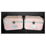 Pair of American Girl Bitty Baby Storage Boxes and Doll Toys