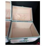 Pair of American Girl Bitty Baby Storage Boxes and Doll Toys