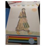 American Girl Kaya Books, Cards and Drawing Kit