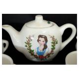 Miniature Mickey Mouse and Belle Disney Tea Sets