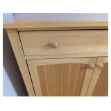Blonde Wood Kitchen Storage Cabinet
