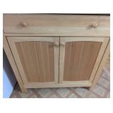 Blonde Wood Kitchen Storage Cabinet
