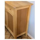 Blonde Wood Kitchen Storage Cabinet