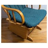 Padded Oak Rocking Chair