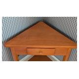 Petite Wood Corner Table