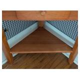 Petite Wood Corner Table