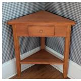 Petite Wood Corner Table