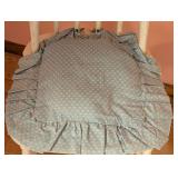 Vintage White Painted Chair and Side Table