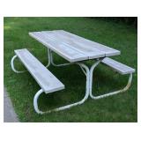 White Picnic Table