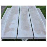 White Picnic Table