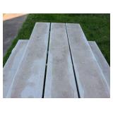 White Picnic Table