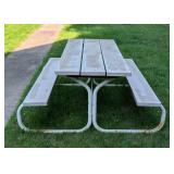 White Picnic Table