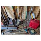 Assorted Shovels and Yard Tools