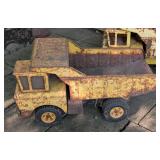 Three Vintage Tonka Dump Trucks