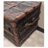 Large Antique Steamer Trunk