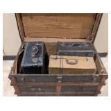 Large Antique Steamer Trunk