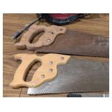 Black and Decker Circular Saw and Assorted Hand Saws