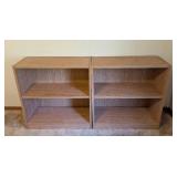 Pair of Small Wood Bookcases