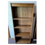 Tall Wooden Bookshelf