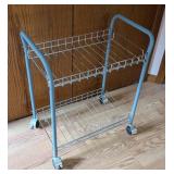 Small Grey Rolling Utility Cart